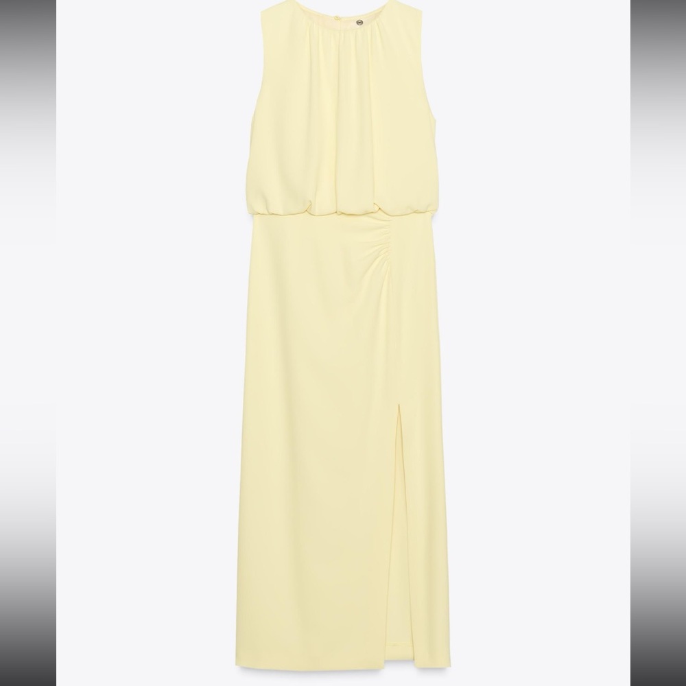 Elegant Yellow Maxi Dress
